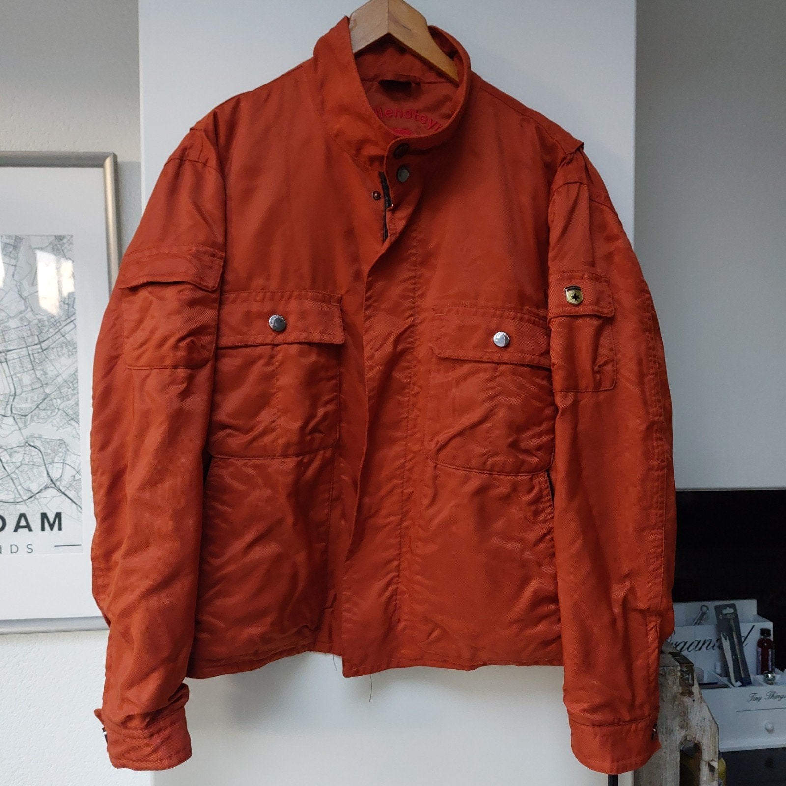 Oranje Wellensteyn Jas Large, Wellensteyn, Ophalen of Verzenden, Zo goed als nieuw, Overige maten