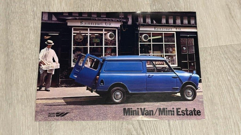 Orig. Austin Morris Mini Van/Mini Estate verkoopfolder - NL, Ophalen of Verzenden, Zo goed als nieuw, Overige merken