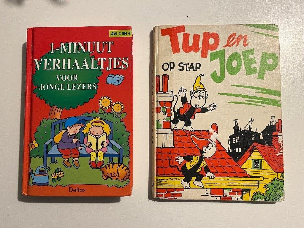 1-minuut verhaaltjes voor jonge lezers + Tup en Joep op stap, Ophalen of Verzenden, Gelezen, Onbekend, Fictie algemeen