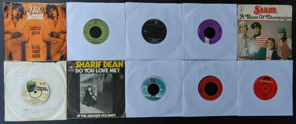 Set 8: 10 singles jaren 70, Gebruikt, Originele persing, 7 inch, Ophalen of Verzenden
