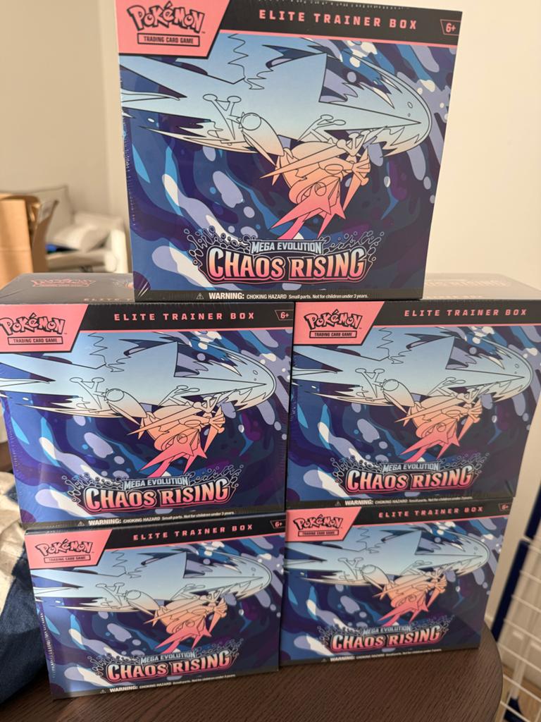Pokémon ETB Mega Evolution Chaos Rising — Nieuw & Sealed, Ophalen of Verzenden, Nieuw, Boosterbox