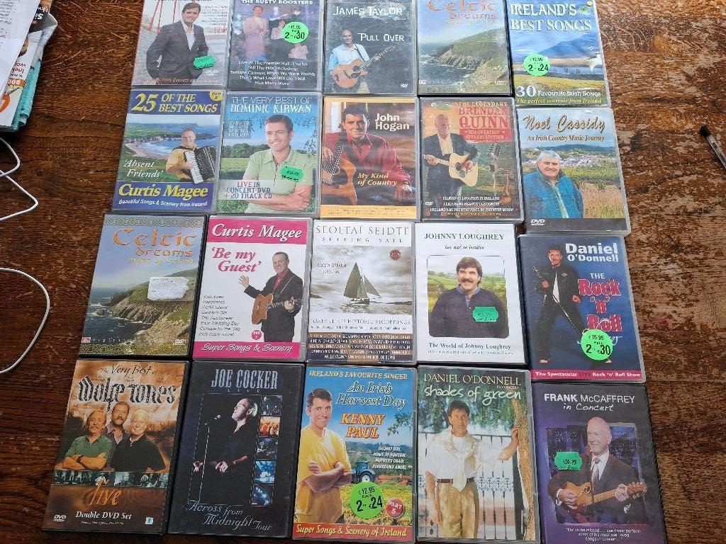 Ierse muziek 20 dvd's, Alle leeftijden, Verzenden, Zo goed als nieuw, Muziek en Concerten
