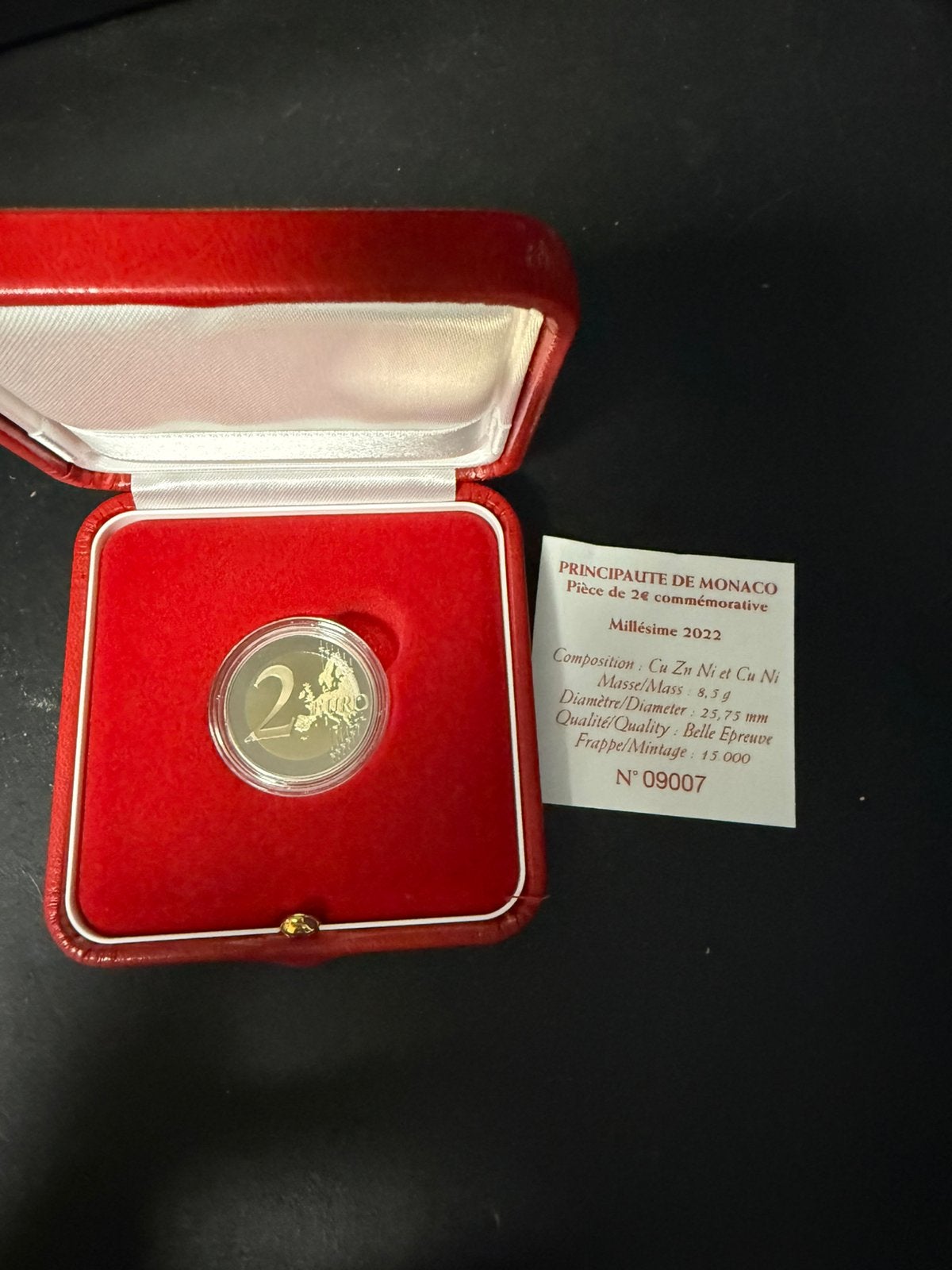 2€ monaco munt 2022, Postzegels en Munten, Ophalen of Verzenden, Monaco, 2 euro, Losse munt
