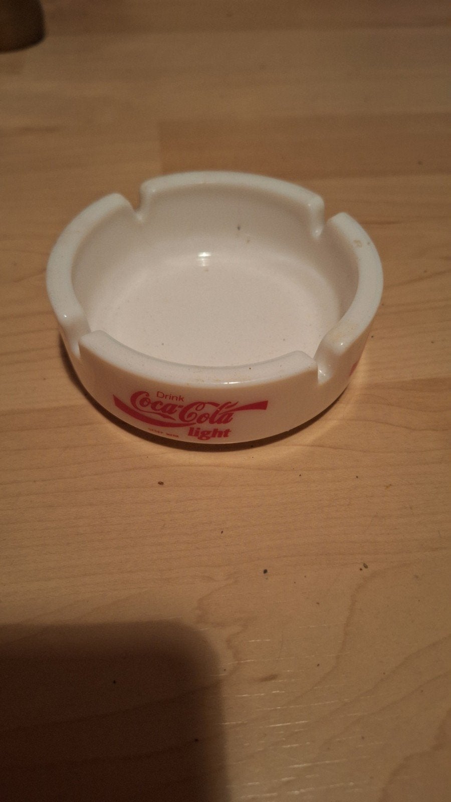 Vintage Coca-Cola Light Asbak - Verzamelobject, Ophalen, Gebruikt, Asbak