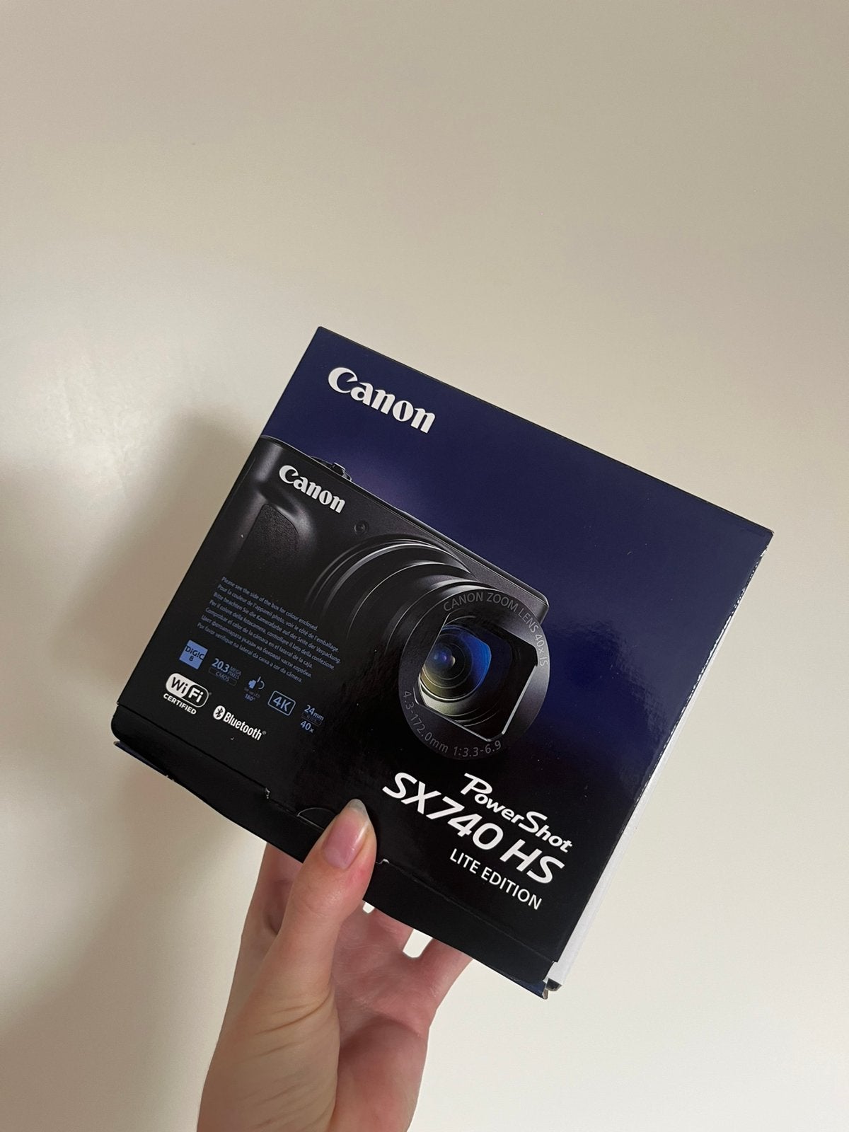 Canon powershot SX740 HS lite edition, Ophalen of Verzenden, Zo goed als nieuw, Handleiding, Compactcamera