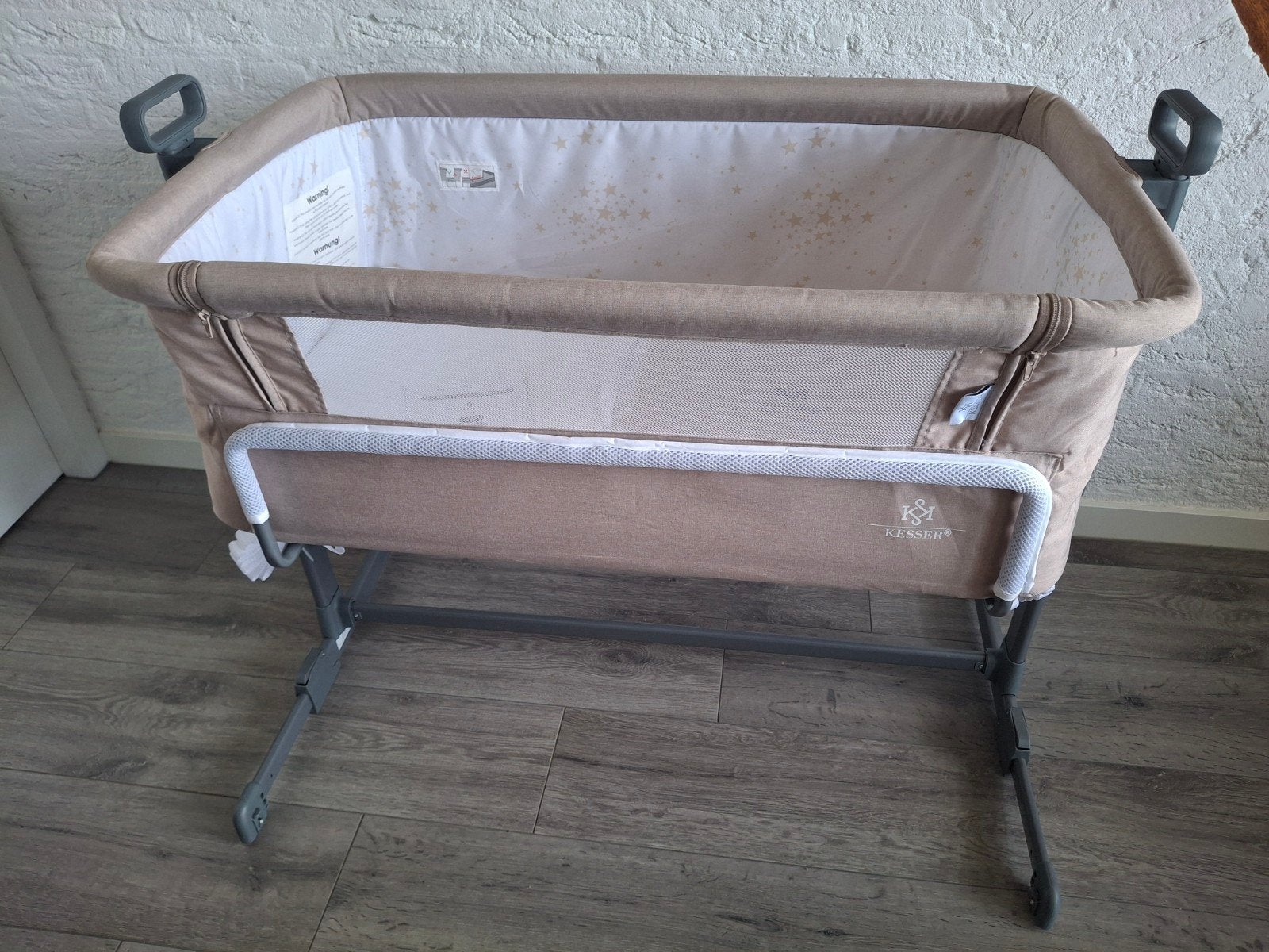 Kesser Co-sleeper - Hoogte Verstelbaar met Hoes, Ophalen, Zo goed als nieuw, Minder dan 140 cm, Minder dan 70 cm