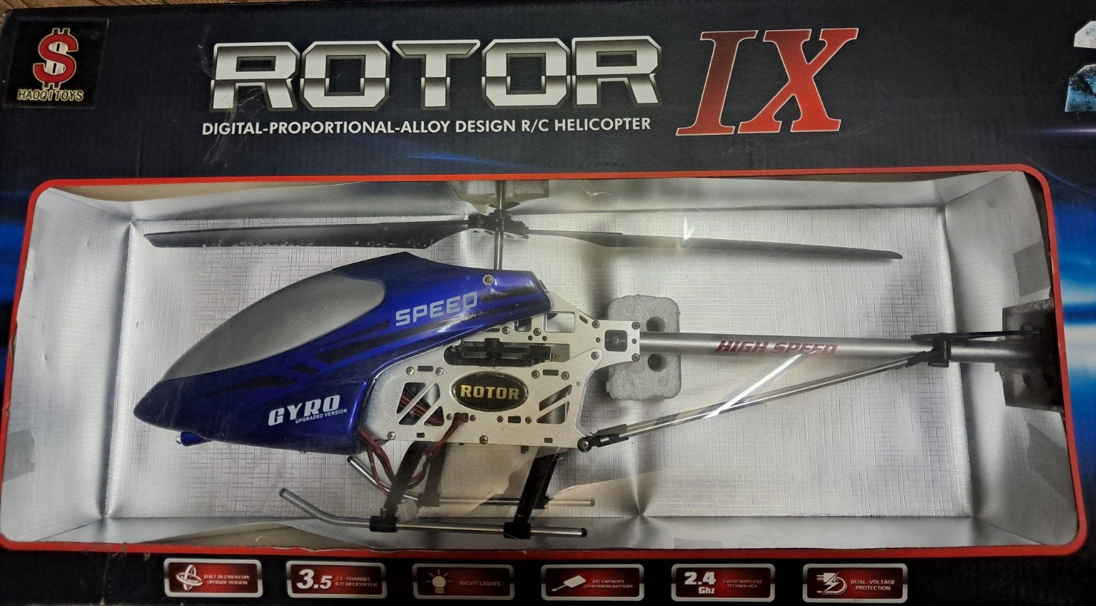 Zo goed als nieuwe draadloze RC helikopter - Rotor IX, Ophalen