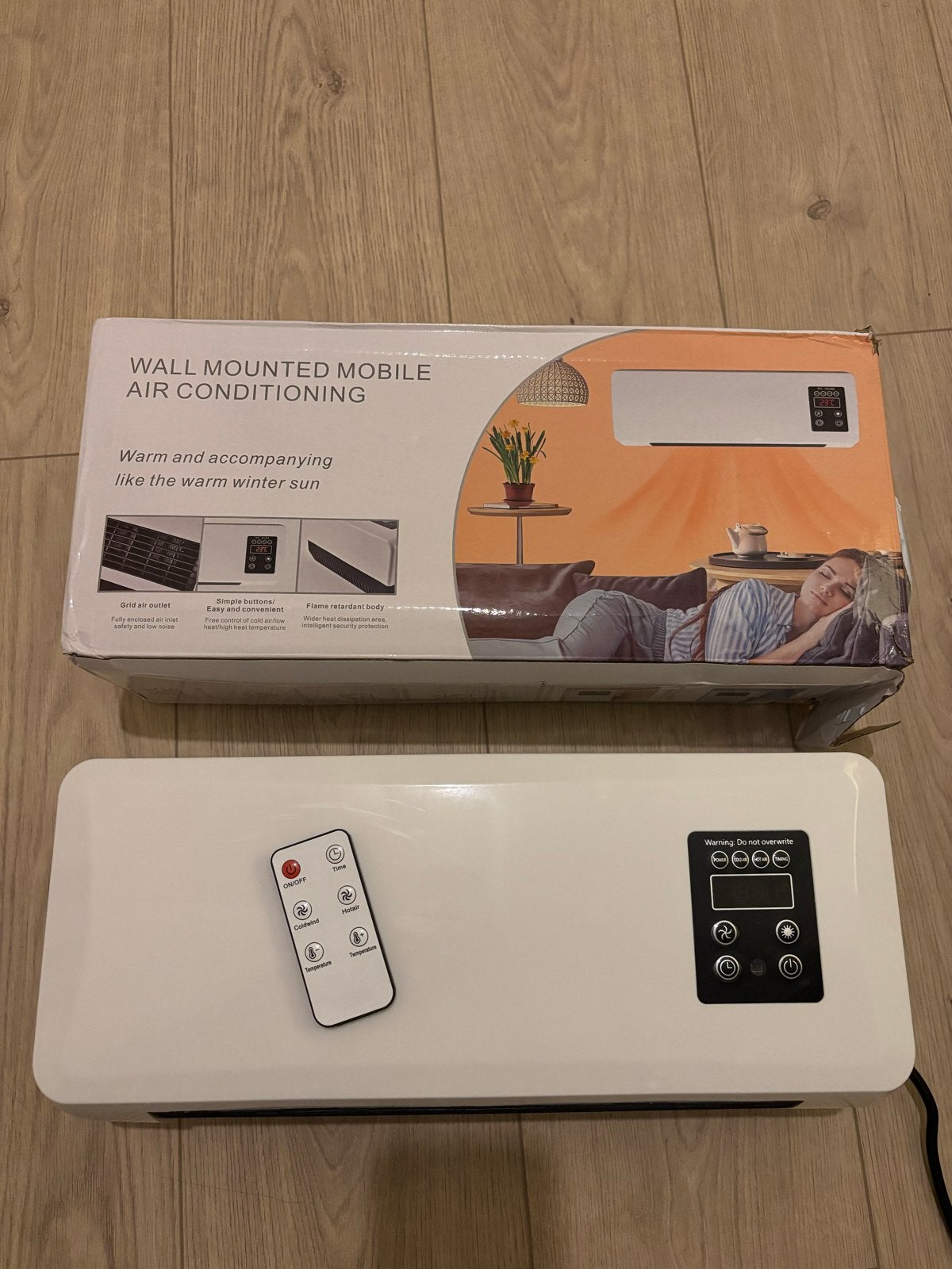 Wandgemonteerde Mobiele Airconditioning - Koelen & Verwarmen, Witgoed en Apparatuur, Minder dan 60 m³, Nieuw, 3 snelheden of meer