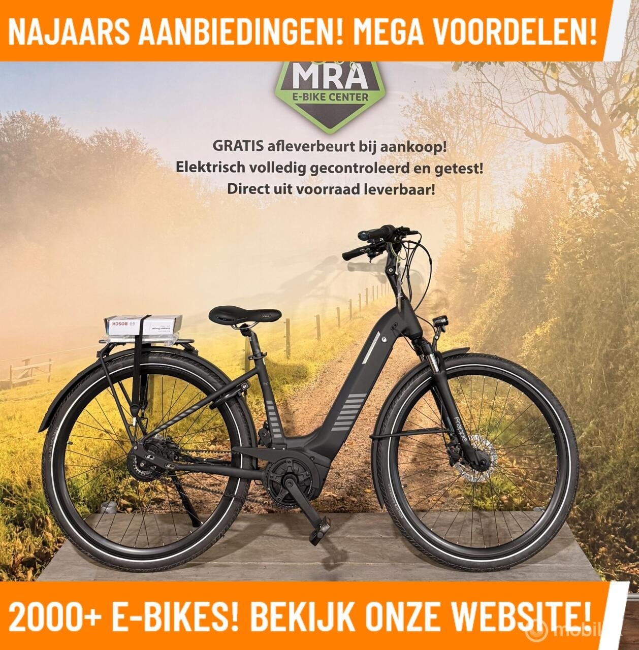 Frappe FBC 850I Elektrische fiets met BOSCH midden motor!, Minder dan 47 cm, Nieuw, 50 km per accu of meer, Overige merken