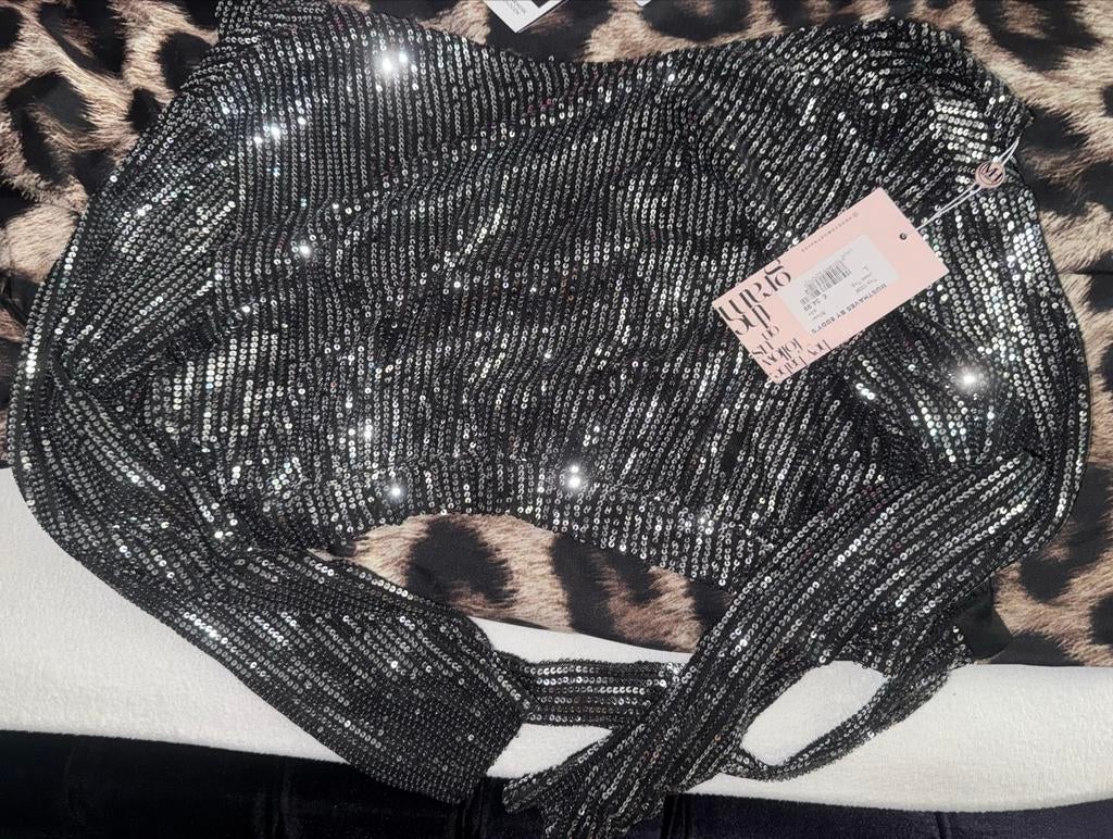 Musthaves by Eddys top met open rug - Nieuw met kaartje, Verzenden, Zwart, Maat 42/44 (L), Nieuw