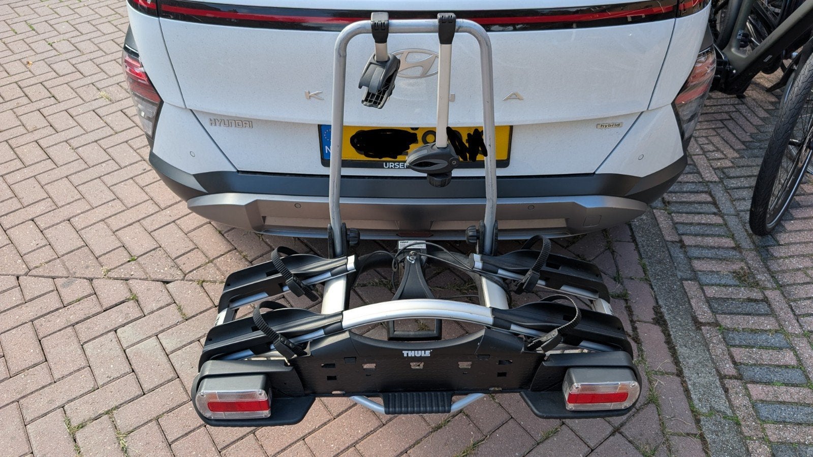 Thule EuroWay G2 921 trekhaak fietsendrager (2 fietsen), Ophalen, Gebruikt, 2 fietsen, Trekhaakdrager