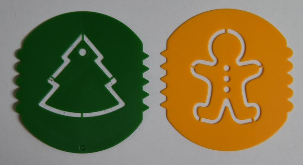 2 pasta Nutella kerst vorm kerstboom koek bakken pannenkoek, Ophalen of Verzenden, Nieuw