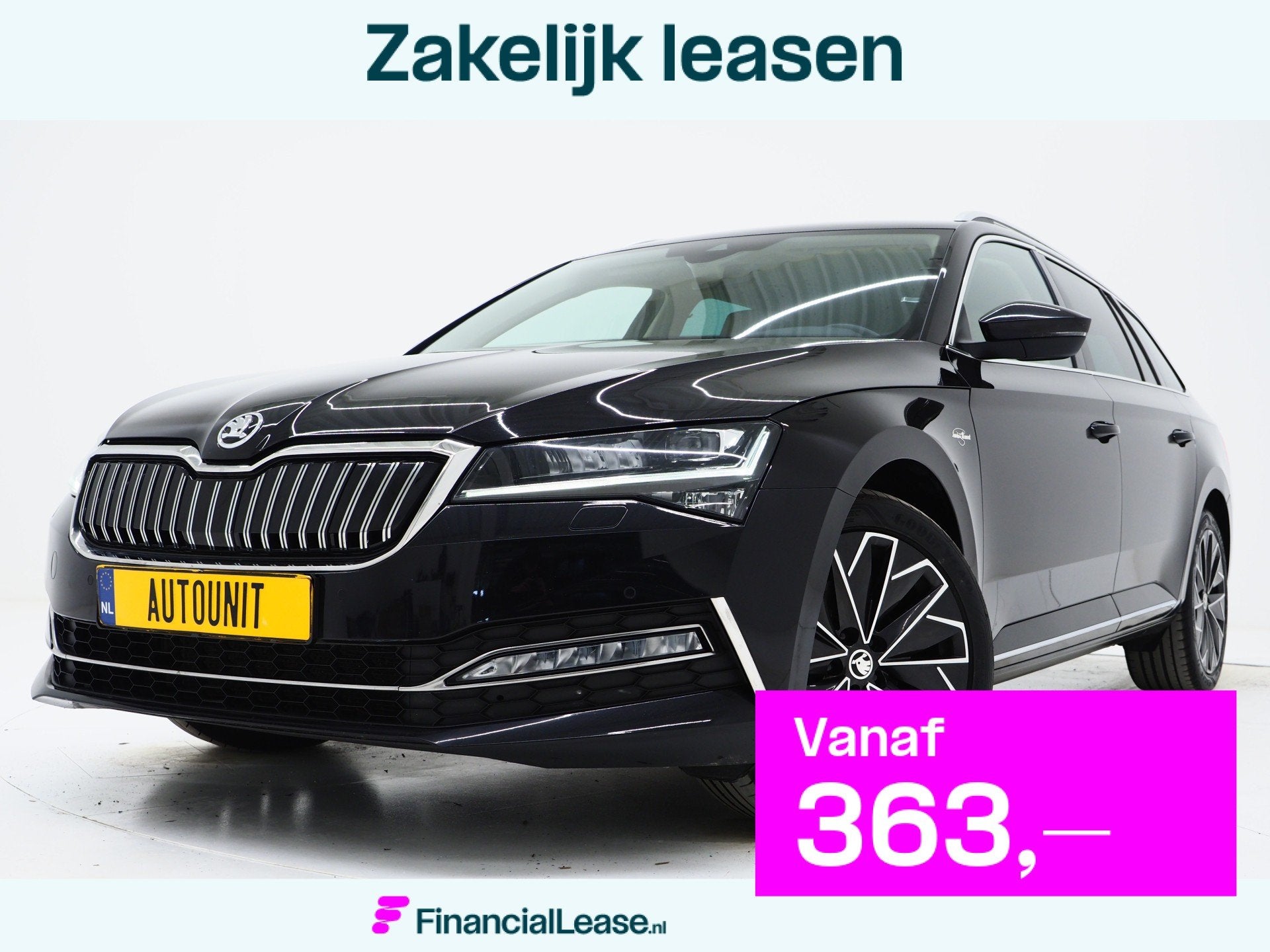Skoda Superb Combi 1.4 TSI iV Laurin & Klement | Leder | Tre, Auto's, Skoda, Bedrijf, Lease, Financial lease, Superb, ABS, Adaptive Cruise Control