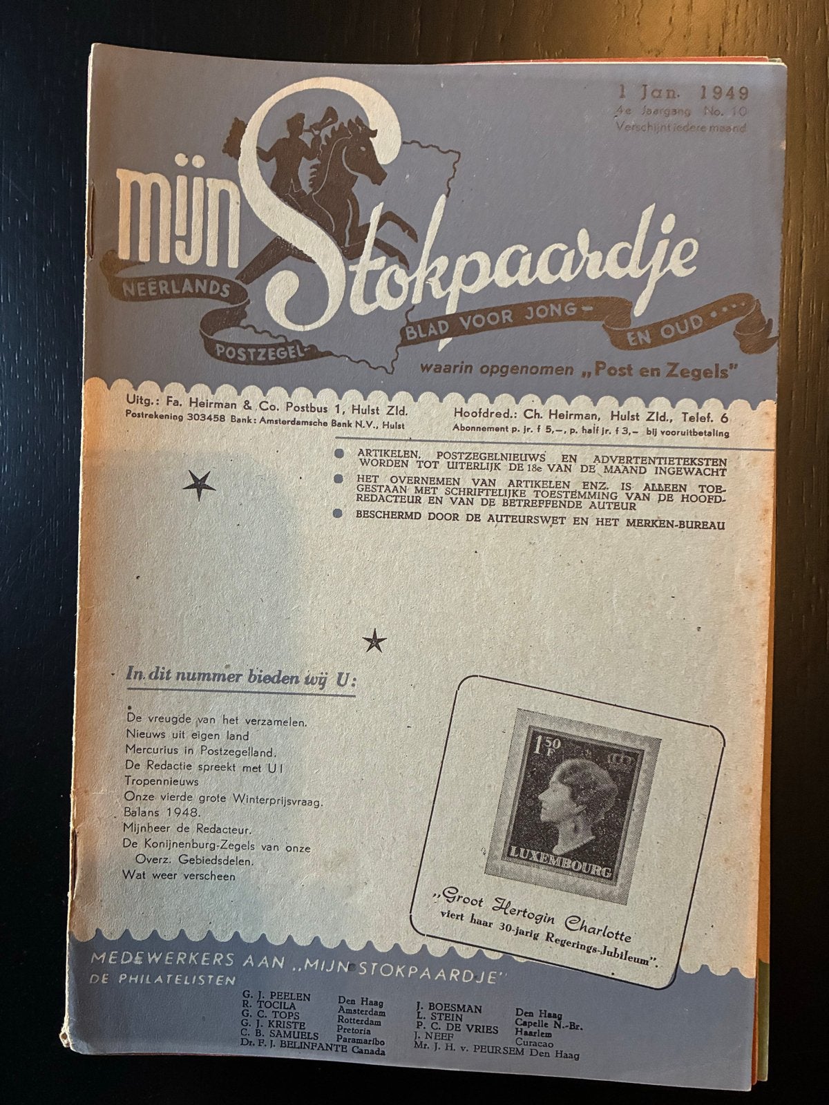 Mijn Stokpaardje jaargangen 1948 en 1949, Postzegels en Munten, Postzegels | Nederland, Ophalen