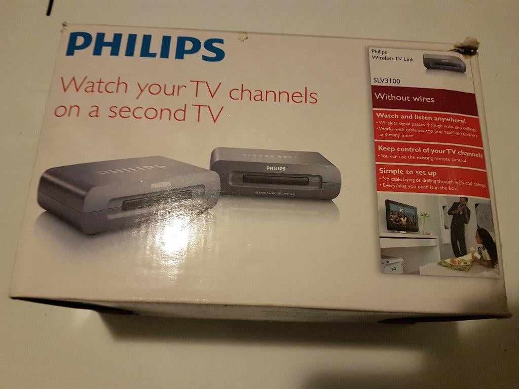Philips satelliet kabel tv bewakingsbeeld draadloos op 2e tv, Ophalen of Verzenden, Nieuw