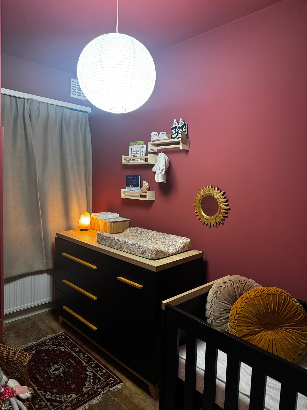 Bradfort Commode baby dump Zwart met hout, Ophalen, Gebruikt, 50 tot 70 cm, 100 cm of meer