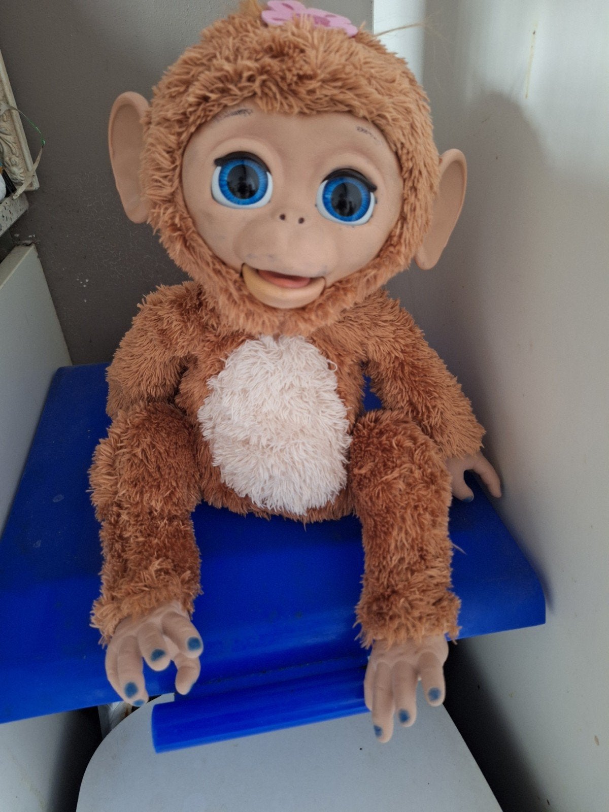 Hasbro FurReal Peanut the Playful Monkey, Kinderen en Baby's, Speelgoed | Knuffels en Pluche, Gebruikt, Overige merken, Overige karakters