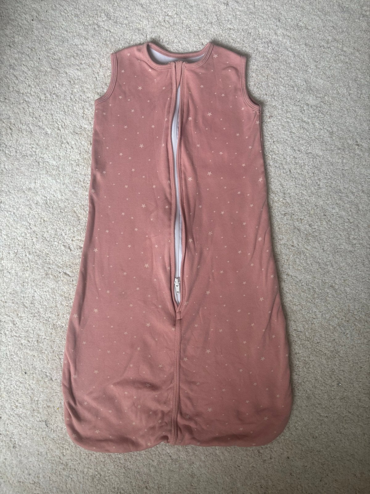 Bambino slaapzak 68-80 cm roze met sterren, Wasbaar, Zo goed als nieuw, Roze, Slaapzak