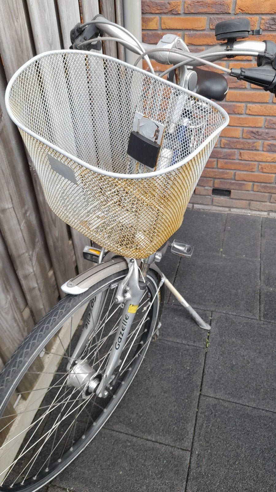 Fietsmand voorop - Gebruikt, Ophalen of Verzenden, Gebruikt, Fietsmand, Stuurbevestiging