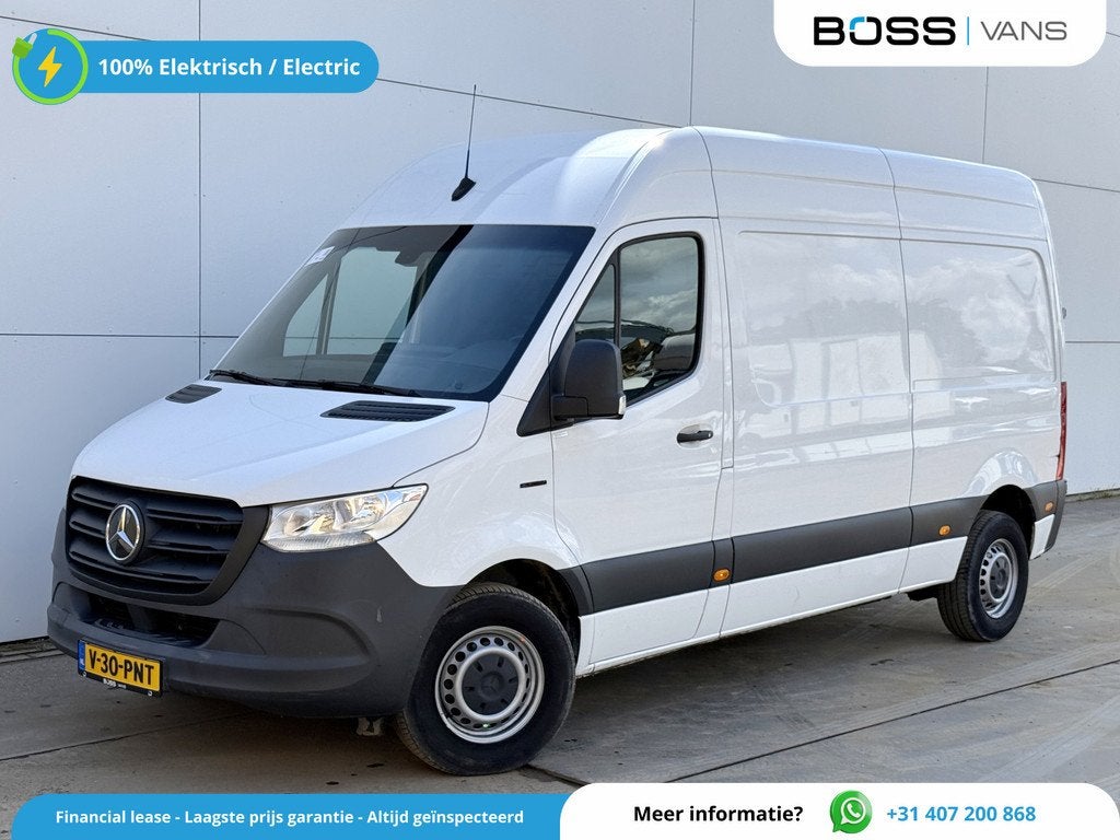 Mercedes-Benz eSprinter 312 55 kWh L2H2 168km WLTP 92,2% (SO, Auto's, Stof, Zwart, 116 pk, Wit