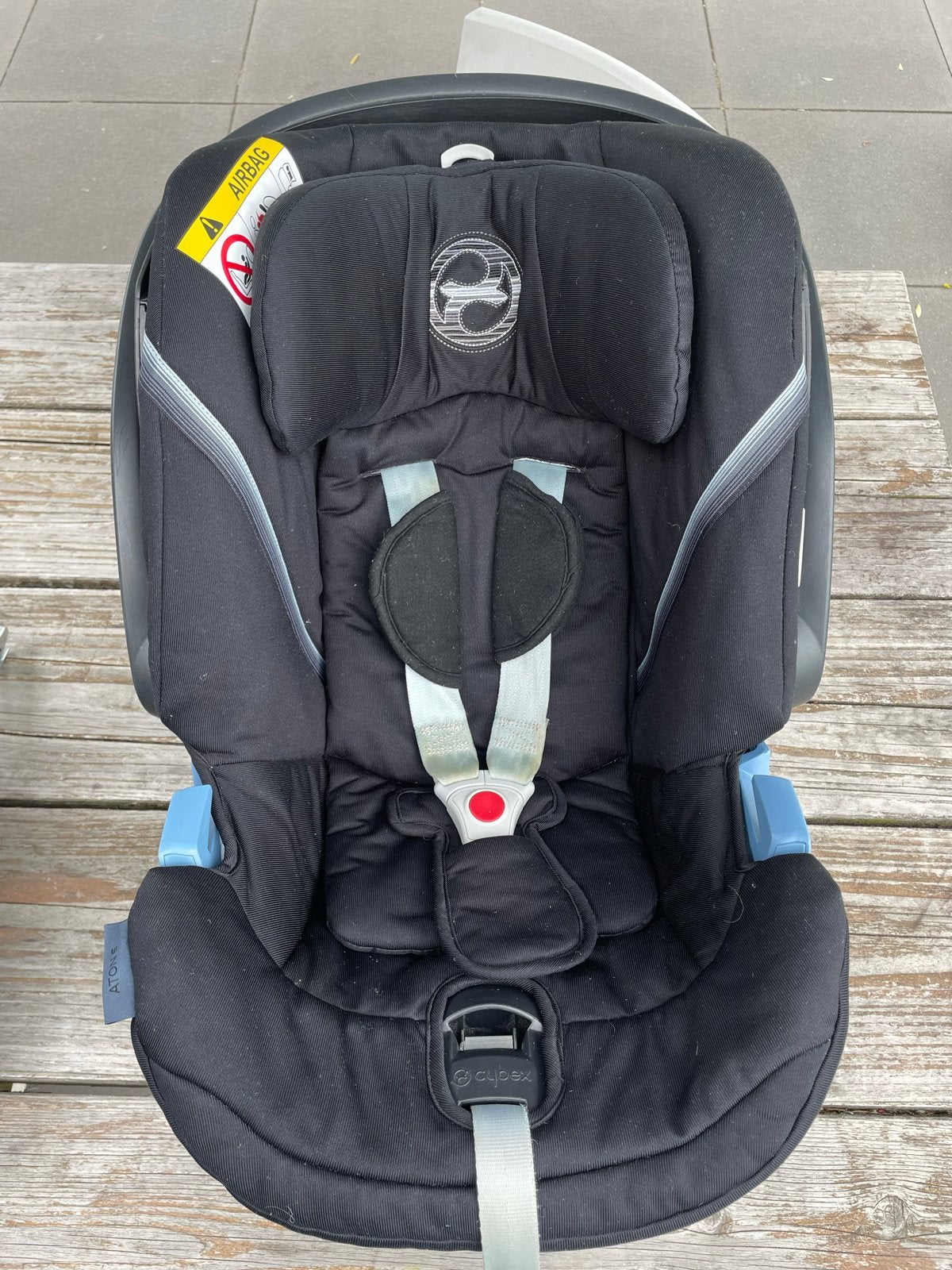Cybex Aton 5 autostoel met Aton Base 2-fix Isofix, Gebruikt, Zijbescherming, Isofix, 0 t/m 13 kg