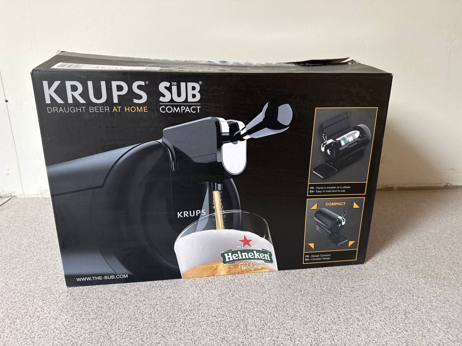 Krups The Sub Compact thuistap voor bier, Ophalen of Verzenden, Nieuw