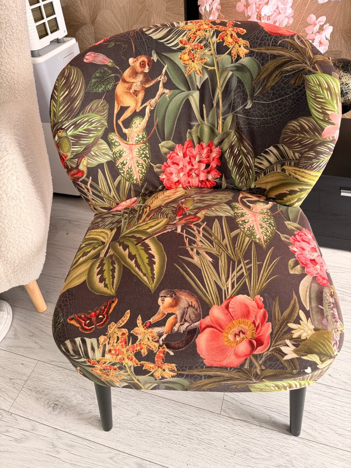 Leuke jungle/aap fauteuil, Ophalen, 75 tot 100 cm, Zo goed als nieuw, Stof