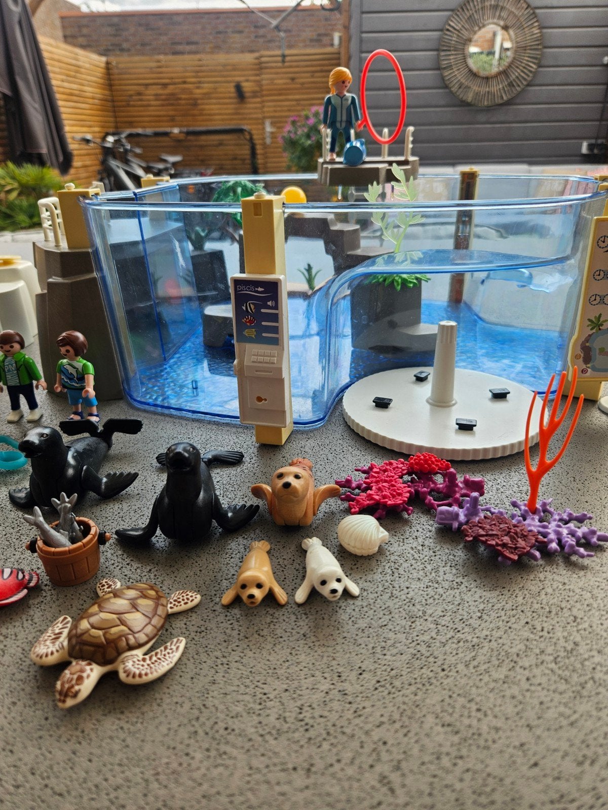 Playmobil Aquarium met Pinguïnverblijf en extra zeedieren, Kinderen en Baby's, Speelgoed | Playmobil, Ophalen, Gebruikt, Complete set