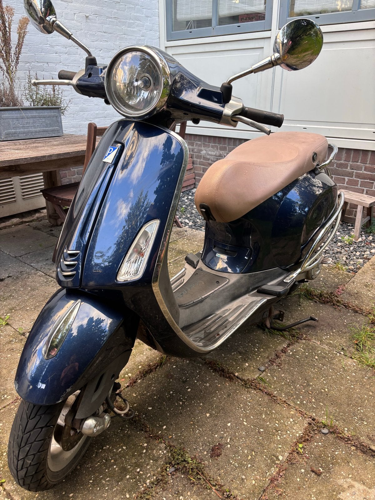 Vespa Primavera 50cc 4-takt uit 2017 - Donkerblauw, Ophalen, Gebruikt, Overige modellen, Benzine
