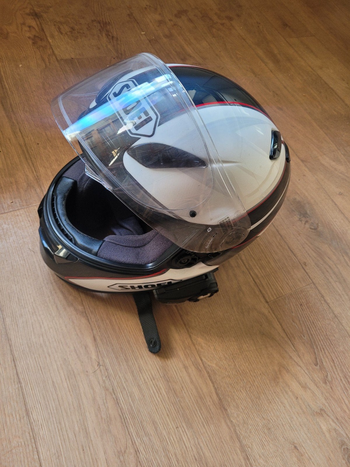 Shoei XR1100 maat L met Sena bluetooth headset, Motoren, Kleding | Motorhelmen, Ophalen of Verzenden, Tweedehands, Integraalhelm