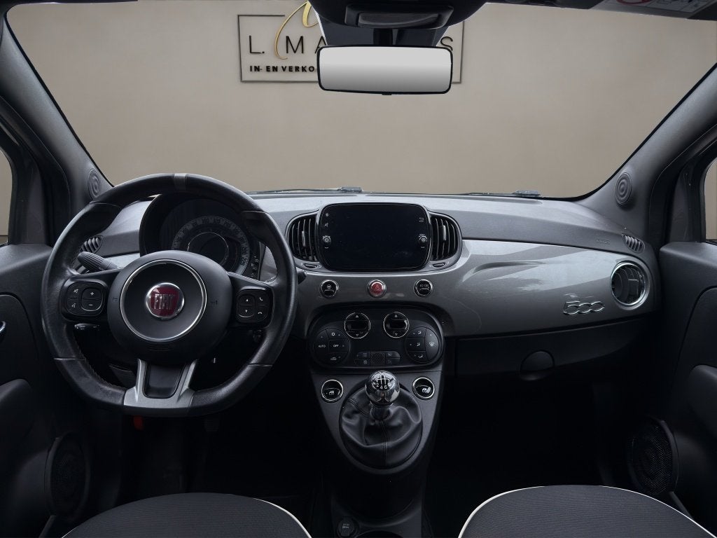 Fiat 500 1.0 Hybrid Sport 2020 GRIJS | Apple CarPlay | Clima, Auto's, Keurmerk '100% Onderhouden', Gebruikt, Euro 6, 840 kg