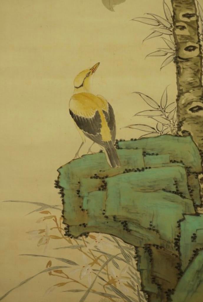 Antieke Japanse scroll Tetsuzan Kacho-ga 1916, Ophalen of Verzenden