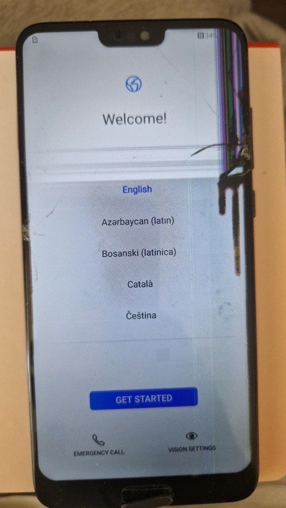 Huawei P20 Pro, gebroken scherm (werkt) - gebruik/res.ond., Telecommunicatie, Mobiele telefoons | Huawei, Gebruikt, Zwart, Touchscreen