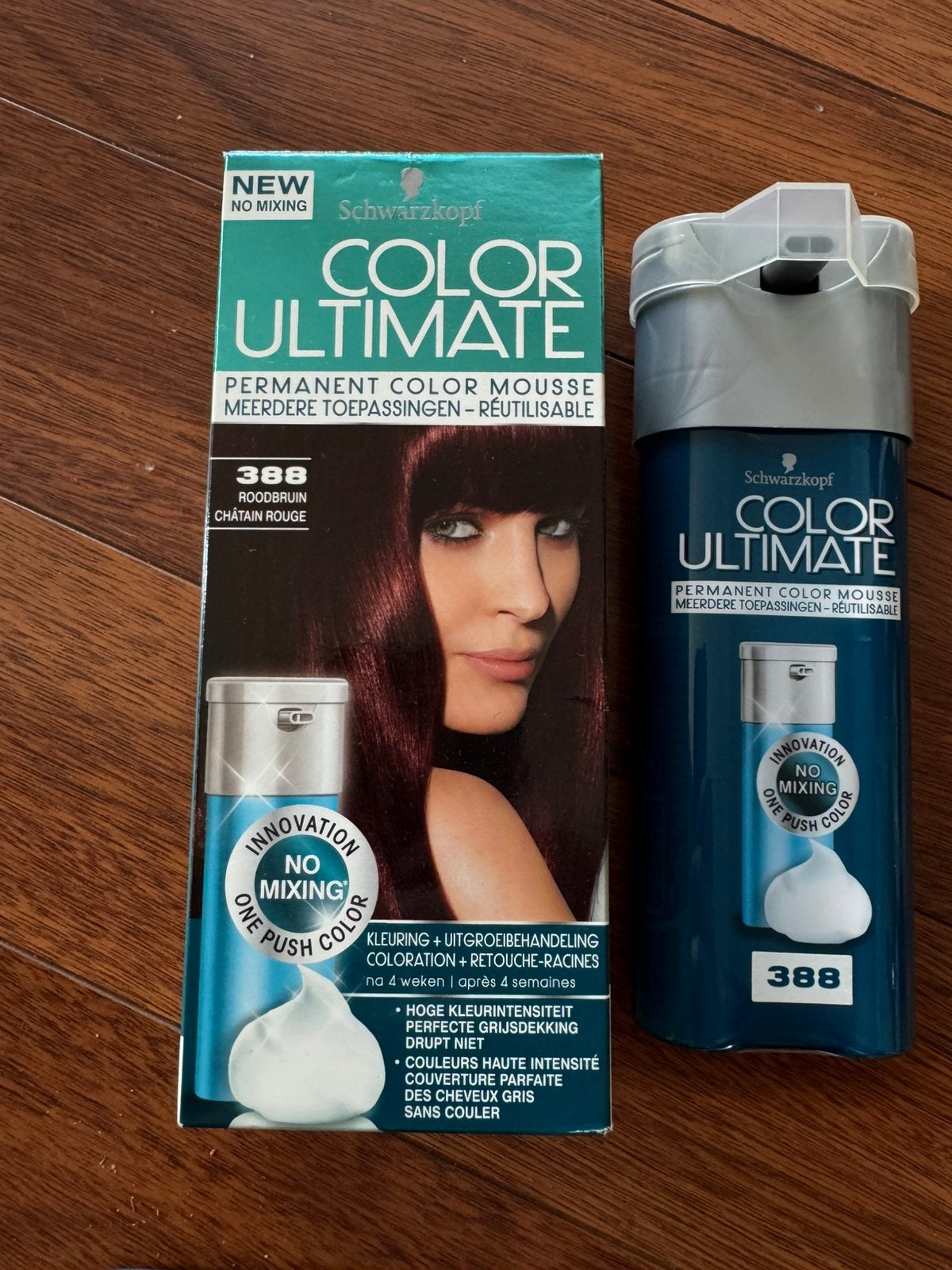 Schwarzkopf Color Ultimate color mousse 388 roodbruin, Sieraden, Tassen en Uiterlijk, Uiterlijk | Haarverzorging, Ophalen of Verzenden