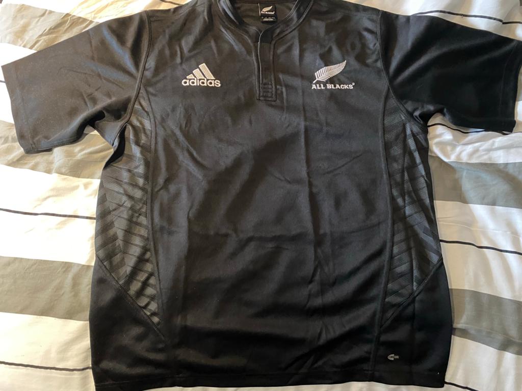 All Blacks Zwarte Rugby Shirt (XL), Sport en Fitness, Rugby, Ophalen of Verzenden, Nieuw, Kleding