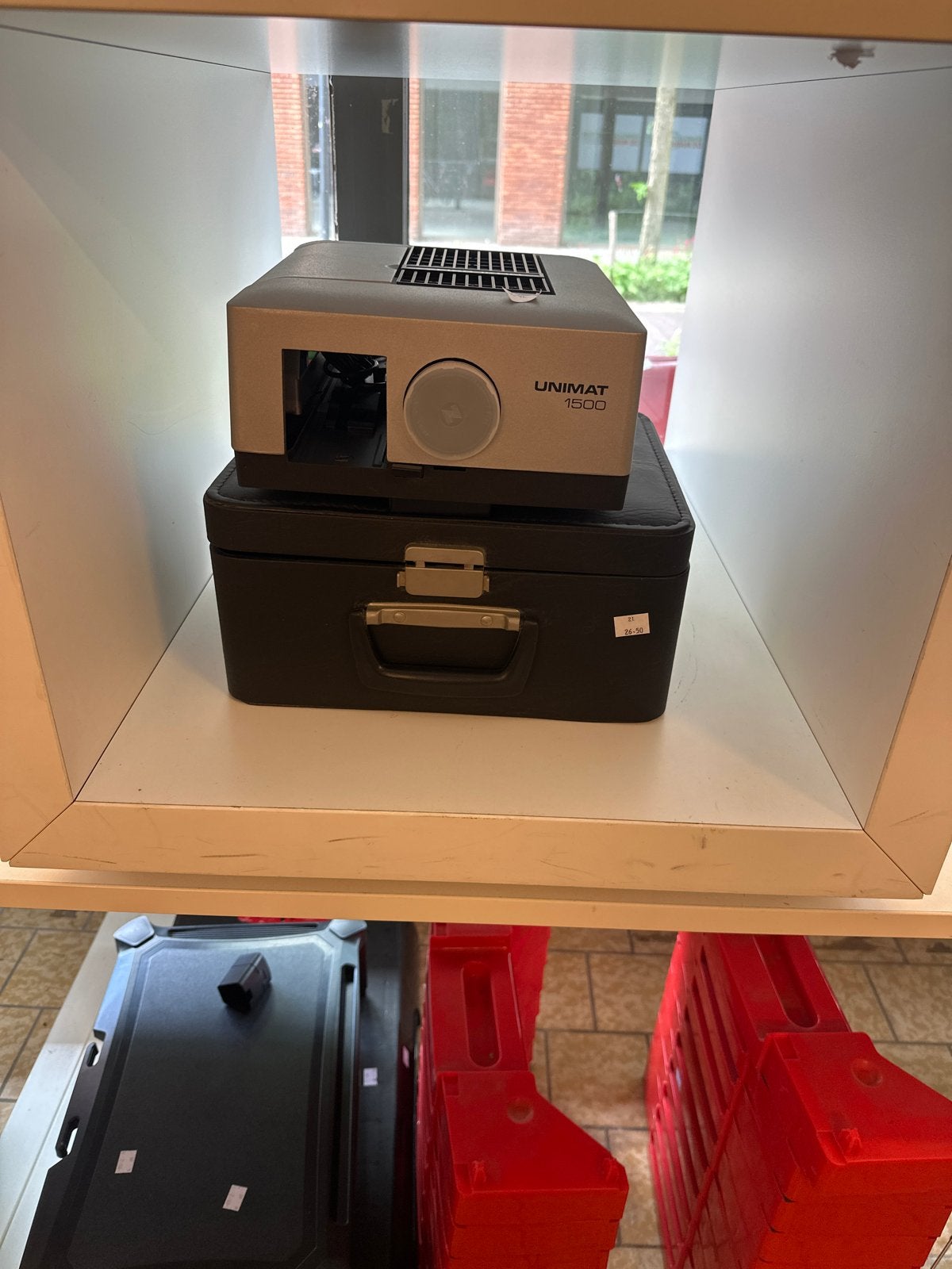 Unimat 1500 Projector met Koffer, Ophalen, Gebruikt, ., Met scherm