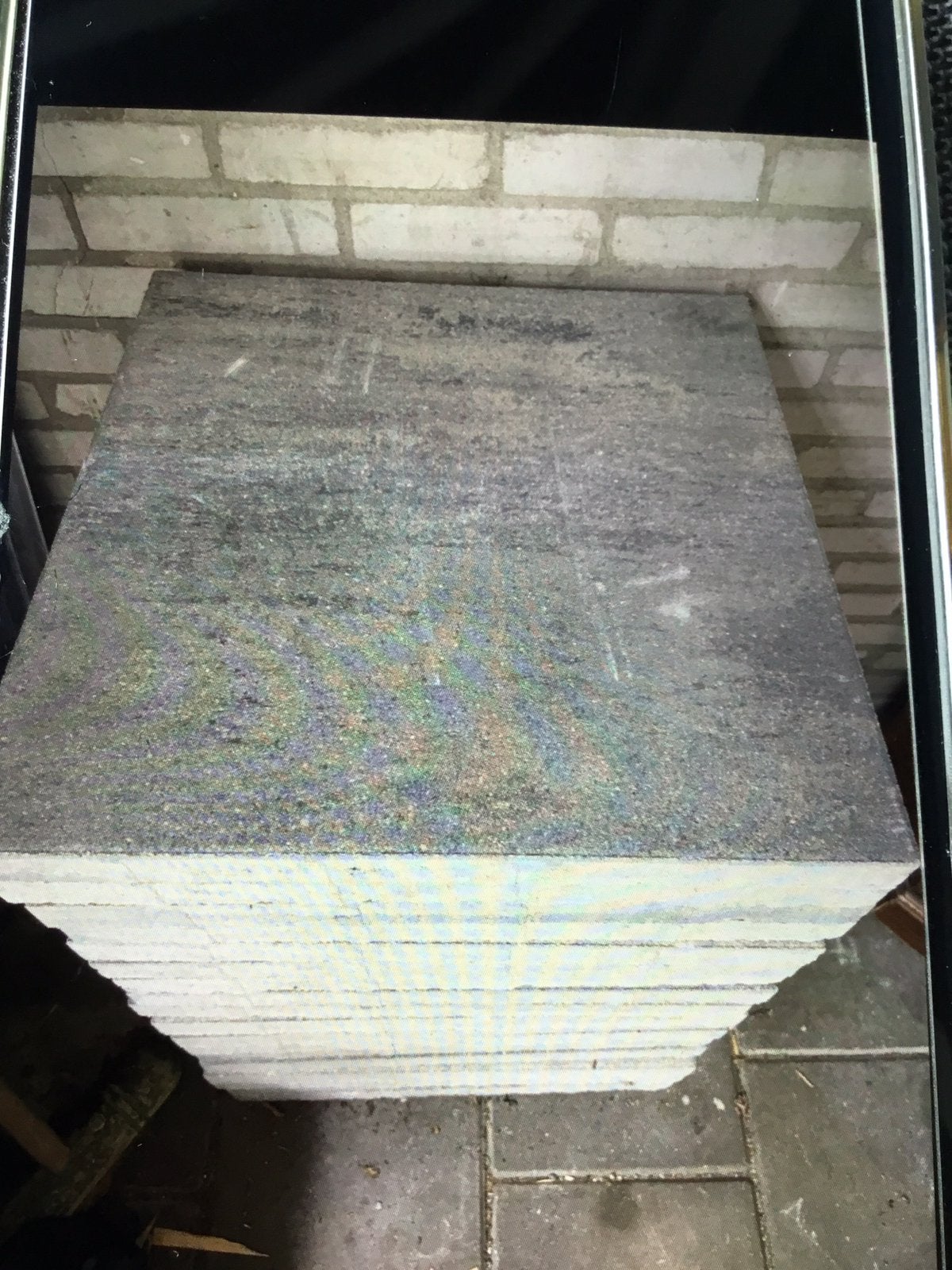 Tegels nog over niet gebruikt., Tuin en Terras, Tegels en Klinkers, Ophalen, Zo goed als nieuw, Beton, Terrastegels