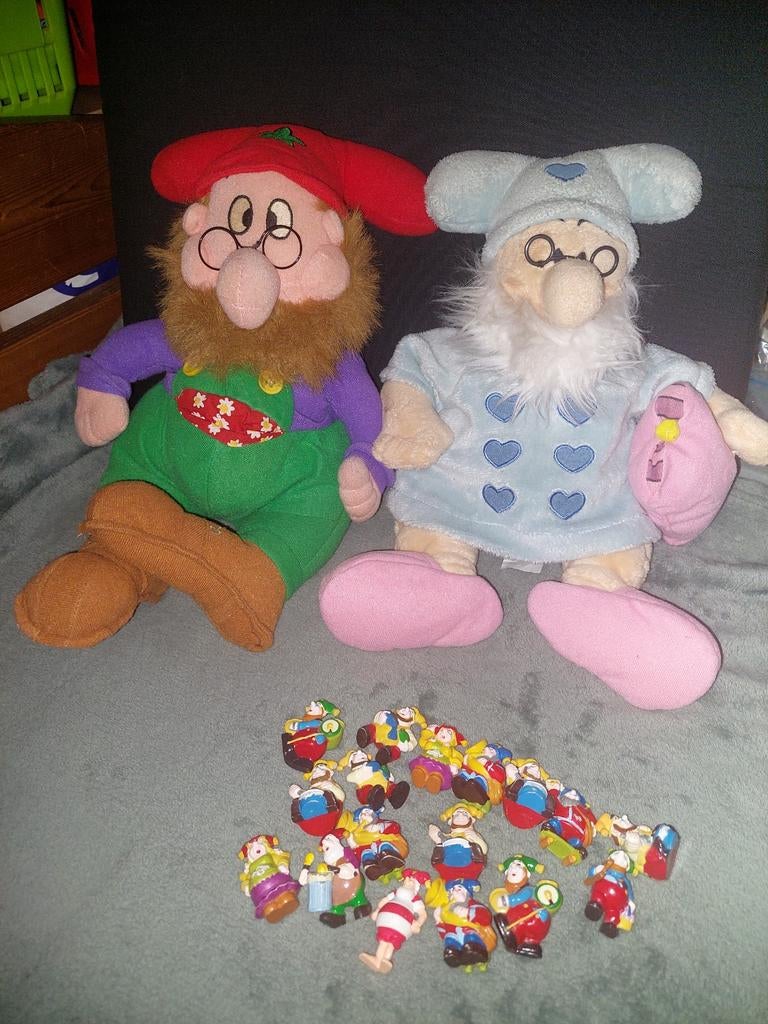 Kabouter Plop Knuffels en Figuurtjes Set, Gebruikt, Overige merken, Overige karakters, Overige typen