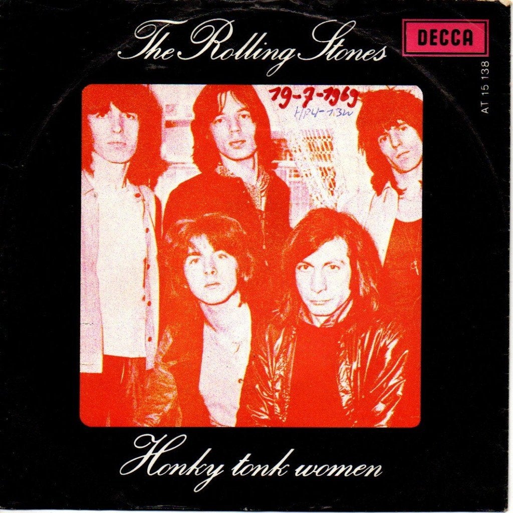 Rolling Stones-- Honky Tonk Woman, Gebruikt, 7 inch, Single, Pop
