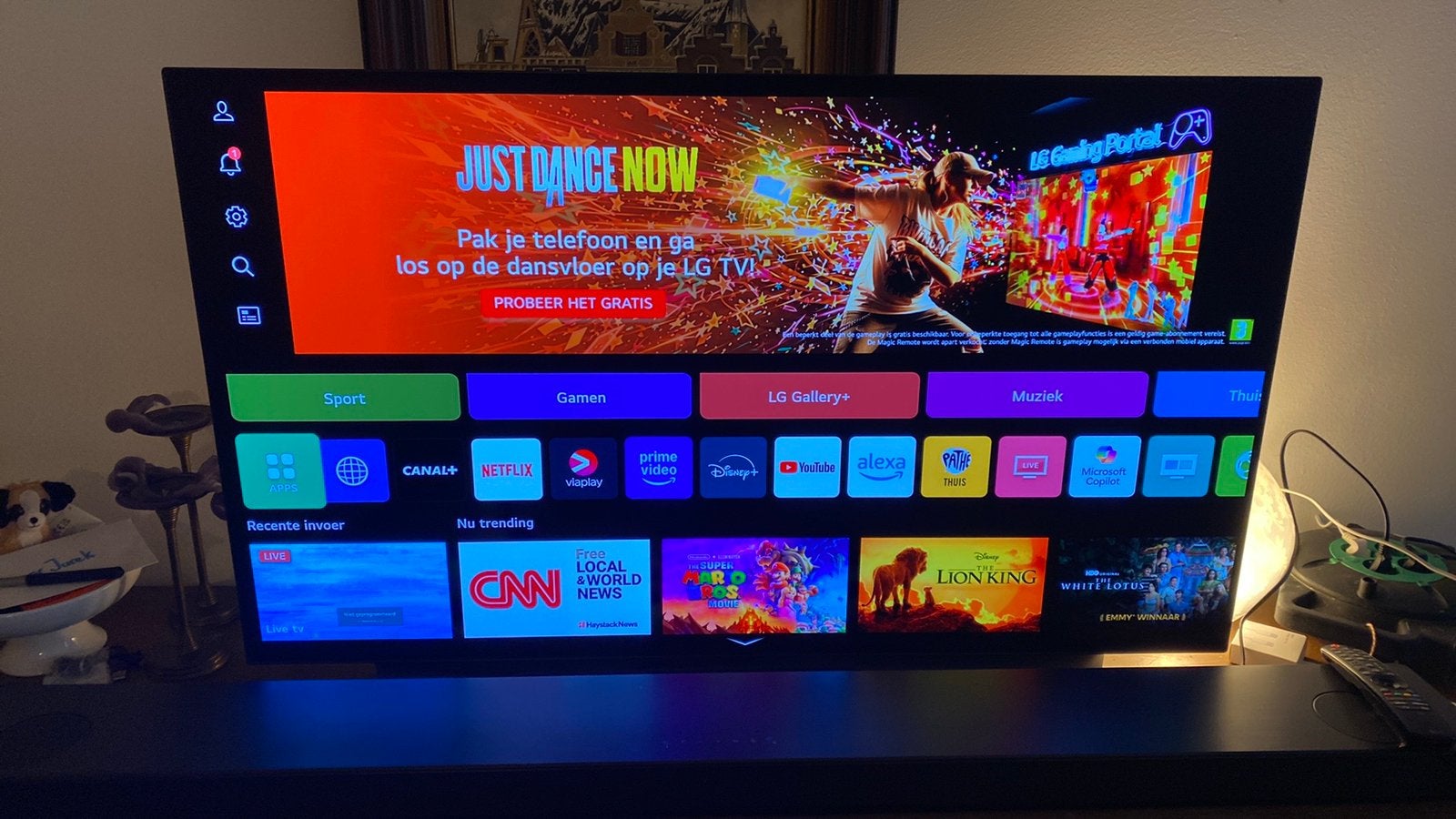 LG Oled evo tv G2 55inch zgan, Ophalen, Zo goed als nieuw, 100 cm of meer, 4k (UHD)