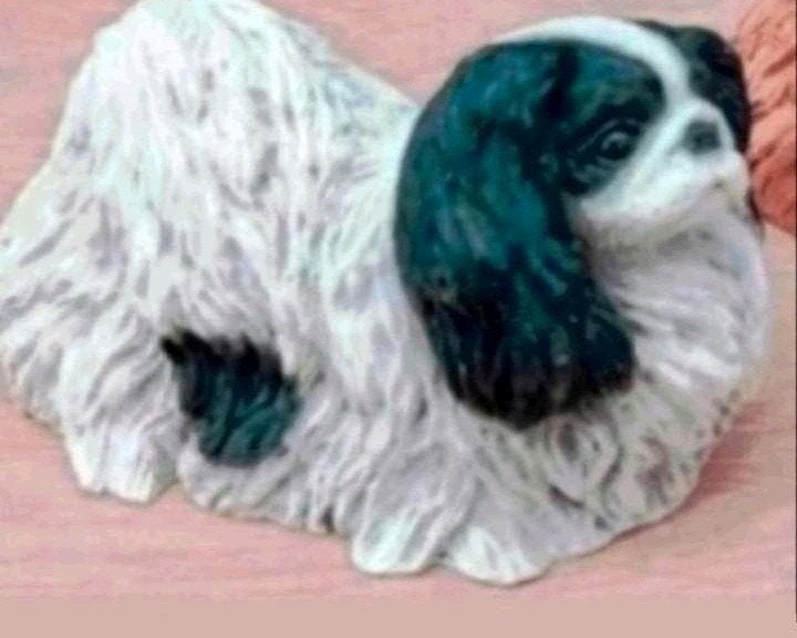 pekinees hondje castagna 1988 (Italy) vintage, Ophalen, Zo goed als nieuw, Hond of Kat, Beeldje of Figuurtje