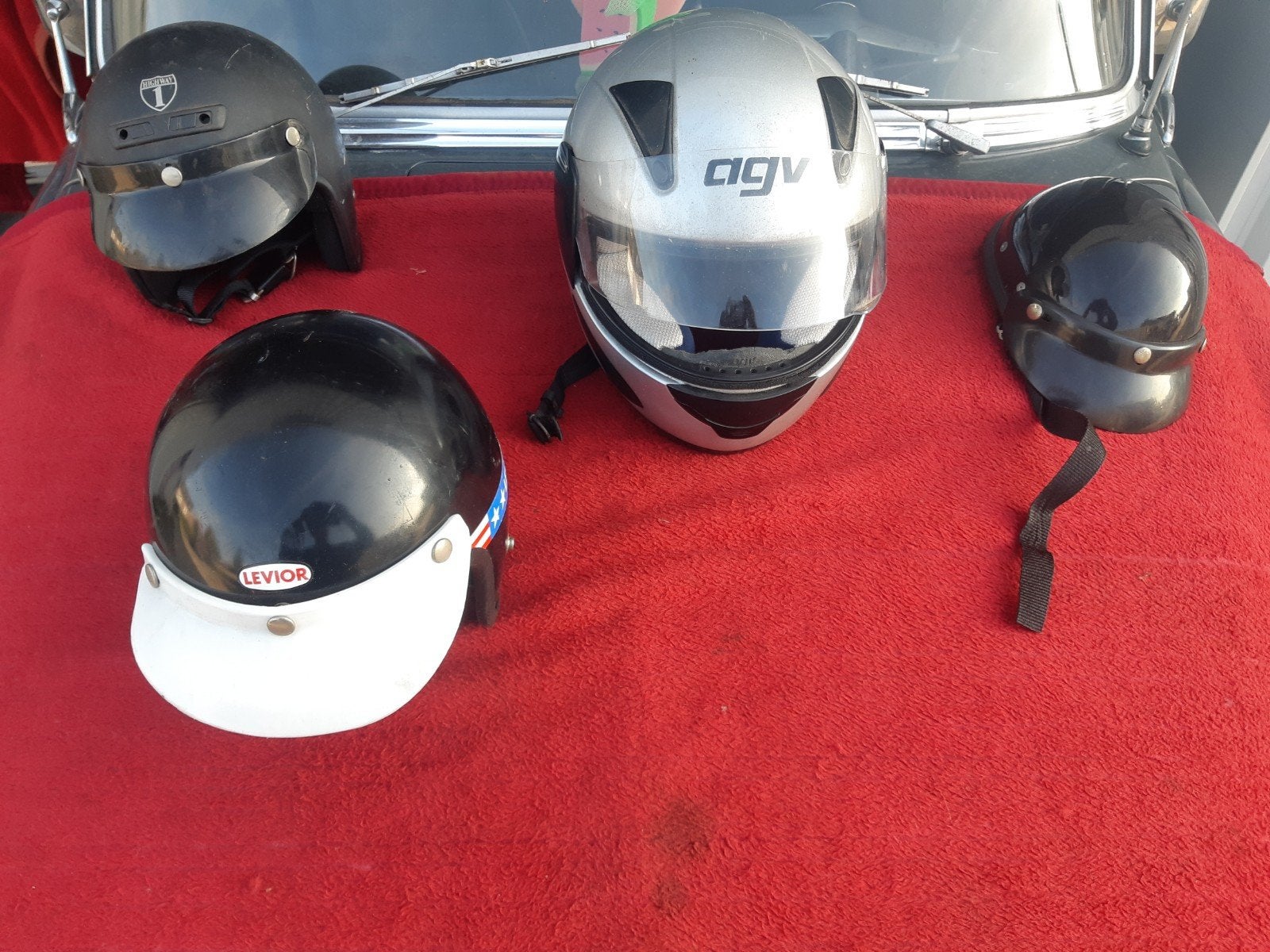 4 LEUKE BROM MOTOR HELMEN VANAF 9.95 EURO PER STUK., Ophalen of Verzenden, Nieuw