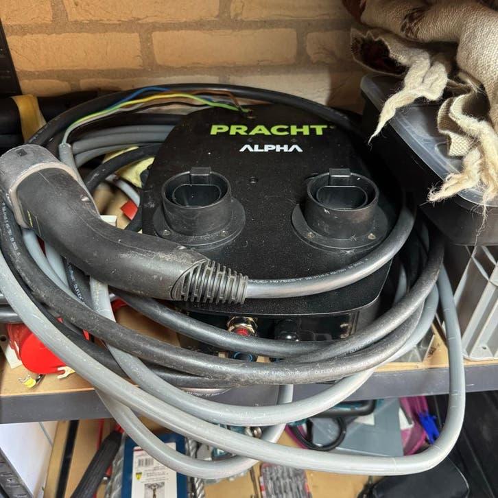 Pracht dubbele lader 2x11kW met 5m 5G4 kabel, Ophalen of Verzenden, Gebruikt, Laadpaal en Laadkabel