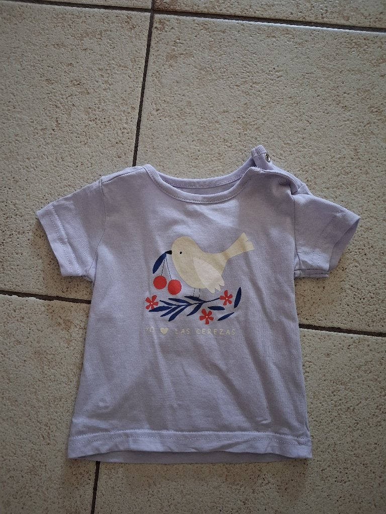 paars T-shirt maat 68, Kinderen en Baby's, Babykleding | Maat 68, Ophalen, Zeeman, Meisje, Zo goed als nieuw