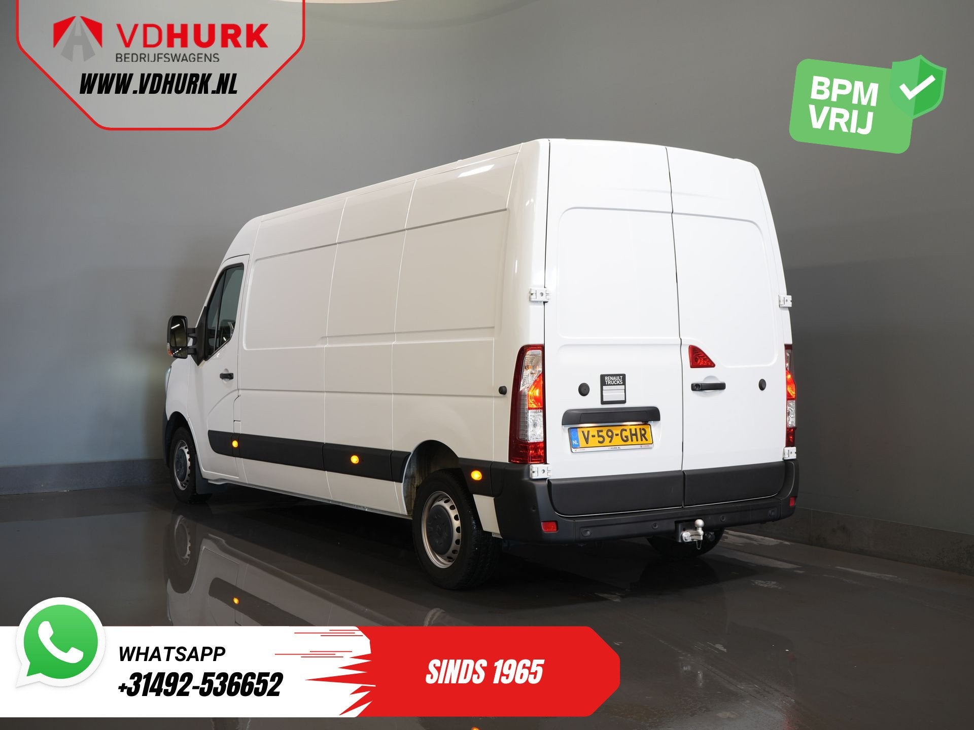 Renault Master 2.3 dCi 150 pk L3H2 NL Auto/ 270GrDeuren/ Cam, Voorwielaandrijving, Stof, Gebruikt, Euro 6