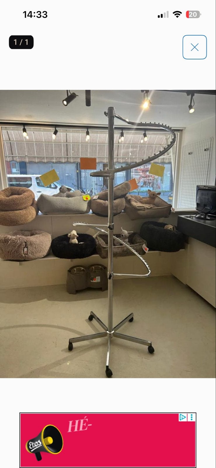 Kleding rek voor honden kleertjes of jassen, Dieren en Toebehoren, Ophalen of Verzenden