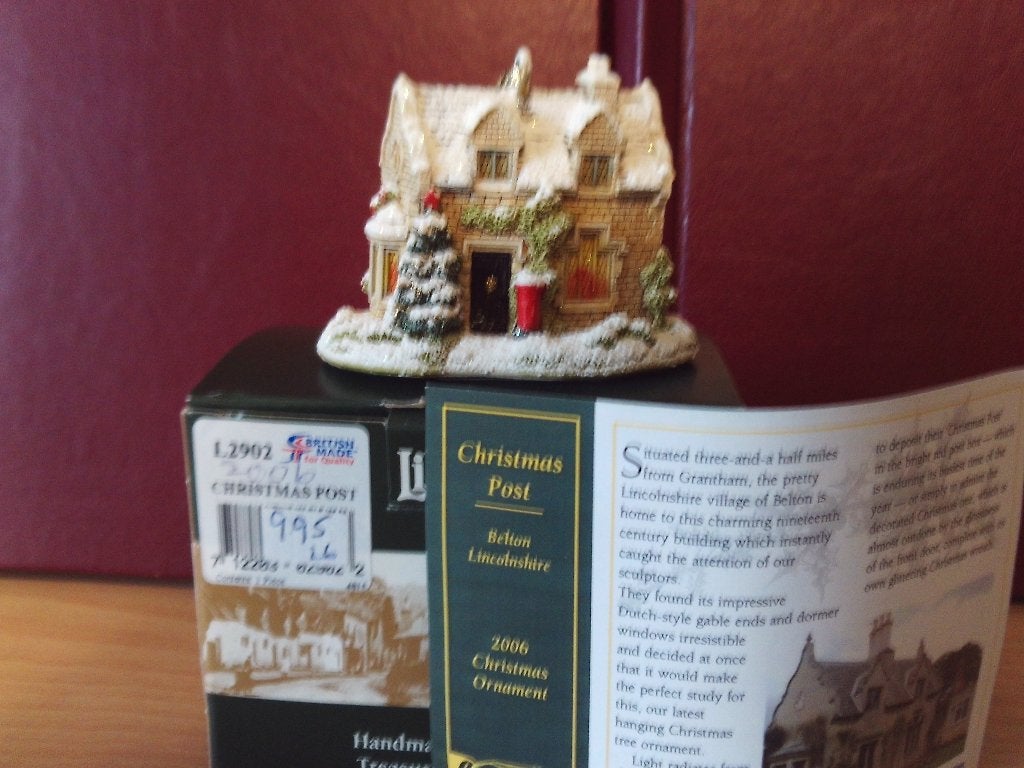 Lilliput Lane - Christmas Post in doos, Ophalen of Verzenden, Zo goed als nieuw, Overige typen