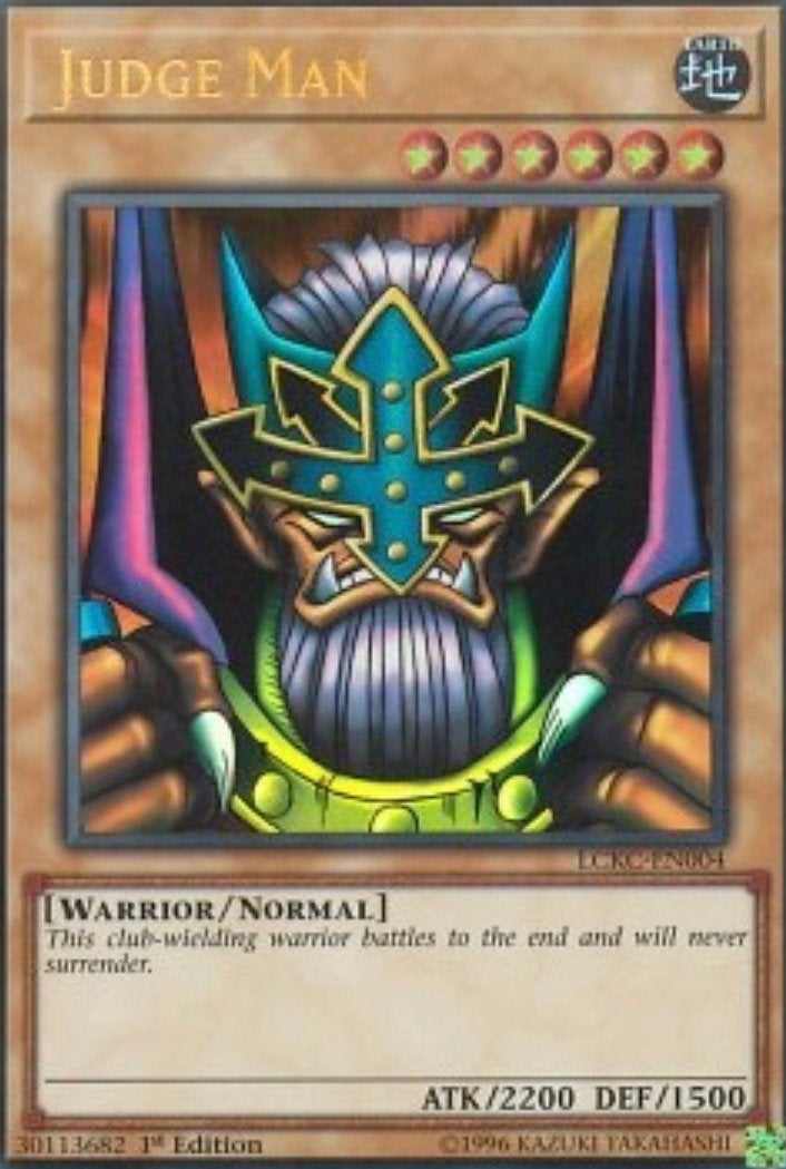 Yu-Gi-Oh! Judge Man LCKC 1st Edition !, Hobby en Vrije tijd, Verzamelkaartspellen | Yu-gi-Oh!, Ophalen of Verzenden, Zo goed als nieuw