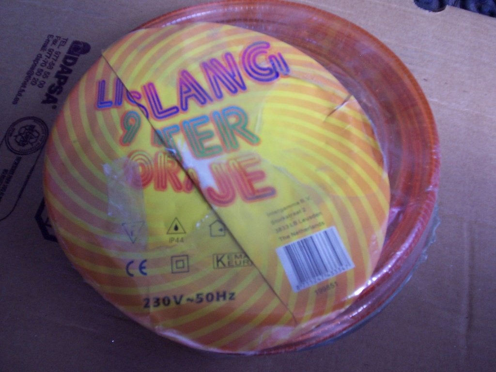 LICHT SLANG ORANJE, Kunststof, Minder dan 50 watt, Nieuw, Ophalen of Verzenden