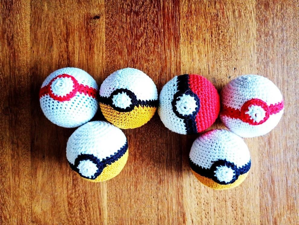 Pokemon. Nog 5 mooie, gehaakte ballen., Ophalen of Verzenden, Nieuw